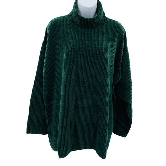 Lauren Ralph Lauren Sweaters - LAUREN RALPH LAUREN Mens Green Turtle Neck Long Sleeve Pullover Sweater L